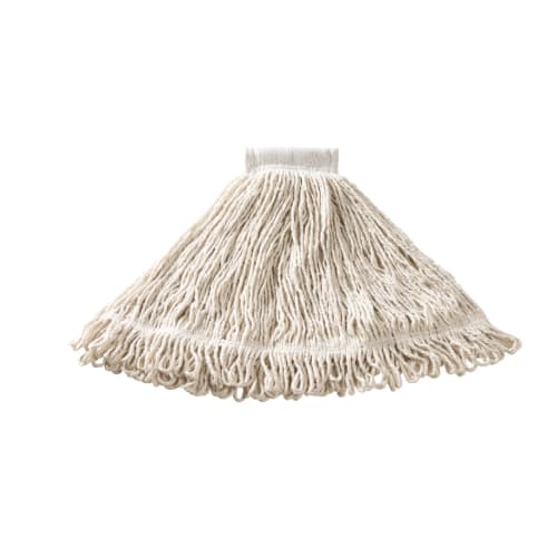 Rubbermaid 24 Ounce Super Stitch, Blend Wet Mop, 5 inch Headband, White